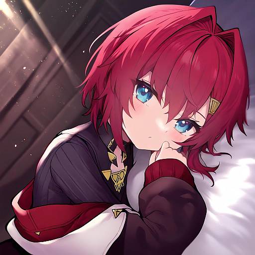 Illustration of Ange katrina (1st costume), nijisanji in the style of Unime seaflower