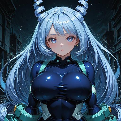 Illustration of Hadou nejire, boku no hero academia in the style of Sakaki (noi-gren)