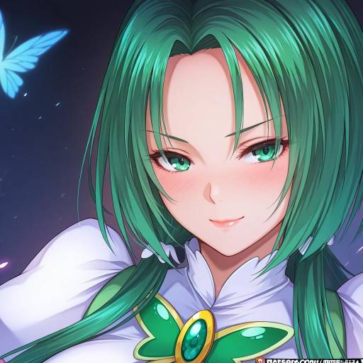 Illustration of Akimoto komachi, precure in the style of Rebe11