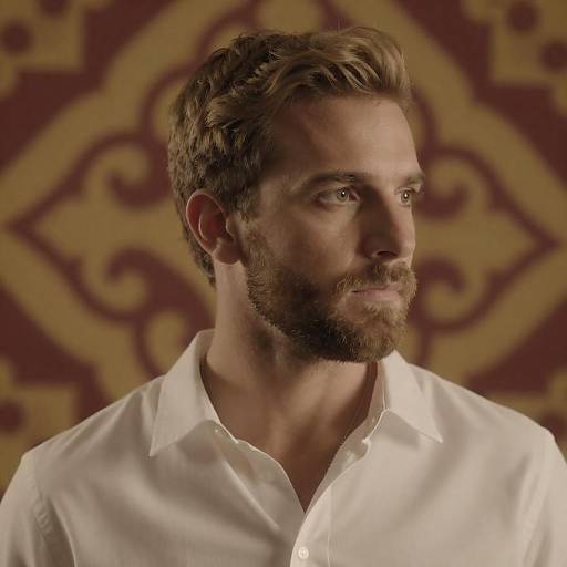 Portrait of a Focused Man in Light