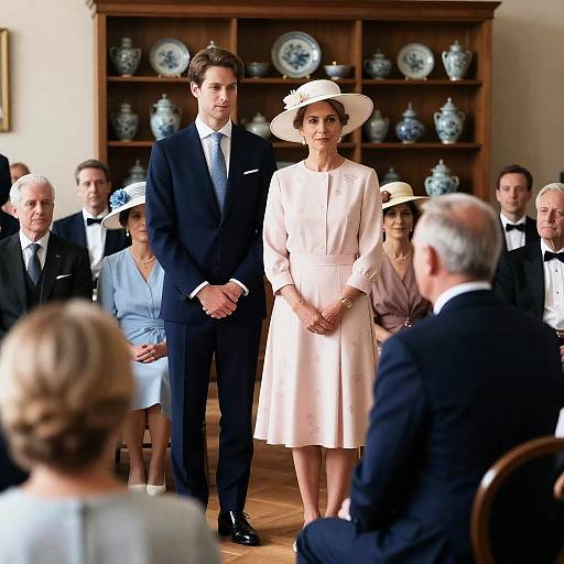 Elegant Formal Event with Stylish Attire