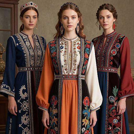 Elegant Traditional Garments Portrait