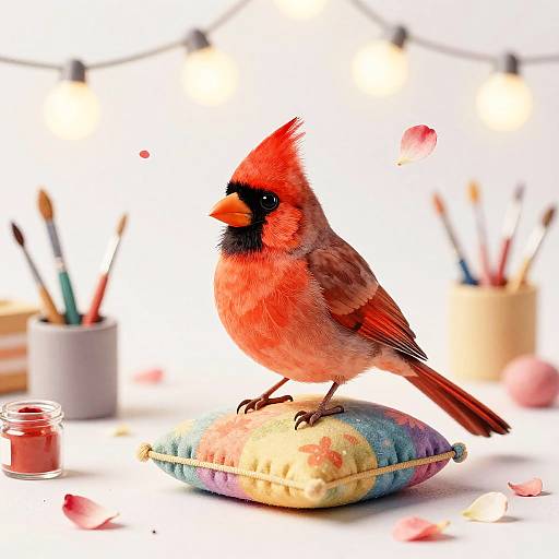 Ruby Cardinal in Dreamy Craft Studio