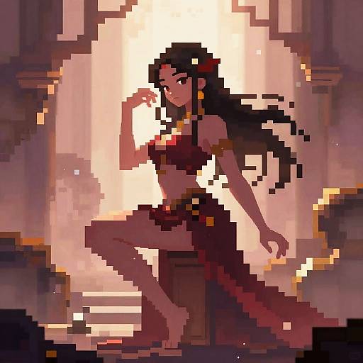 Pixel Art Fantasy NSFW Character