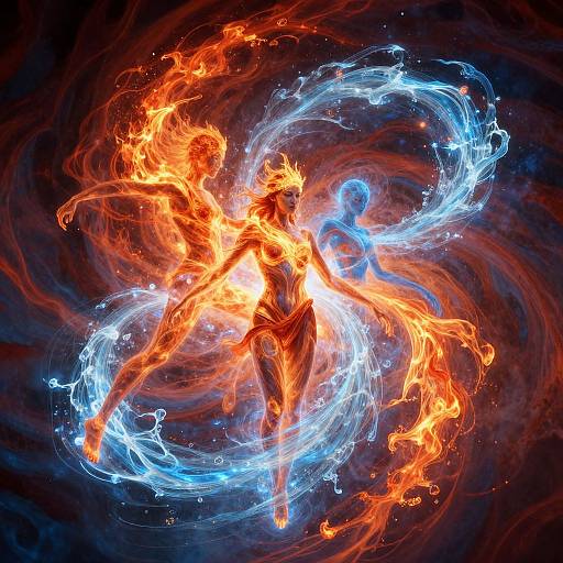 Mystical Fusion of Elemental Figures