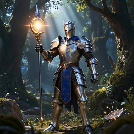 Valorous Human Paladin Healing Spell