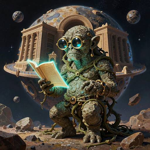 Ancient Vined Golem Librarian of Asteroids