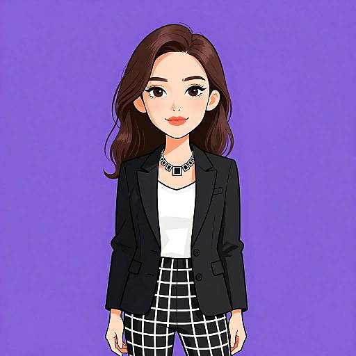 Stylish Woman in Business Casual