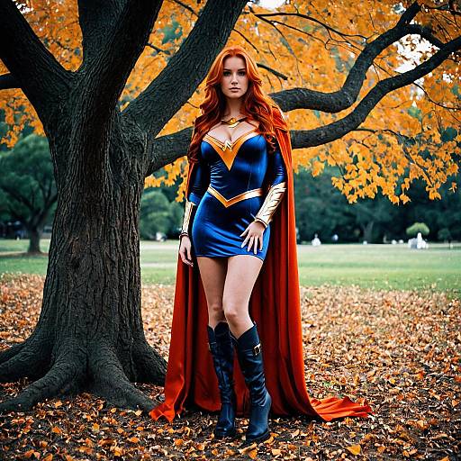 Fantasy Starfire Costume Design for Men