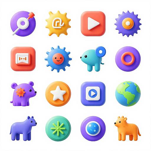 Vibrant Futuristic AI Clipart Generator