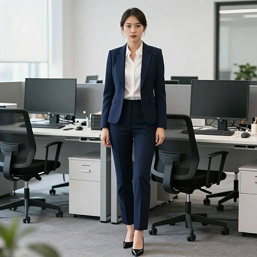 Professional Female Accountant in Modern Office