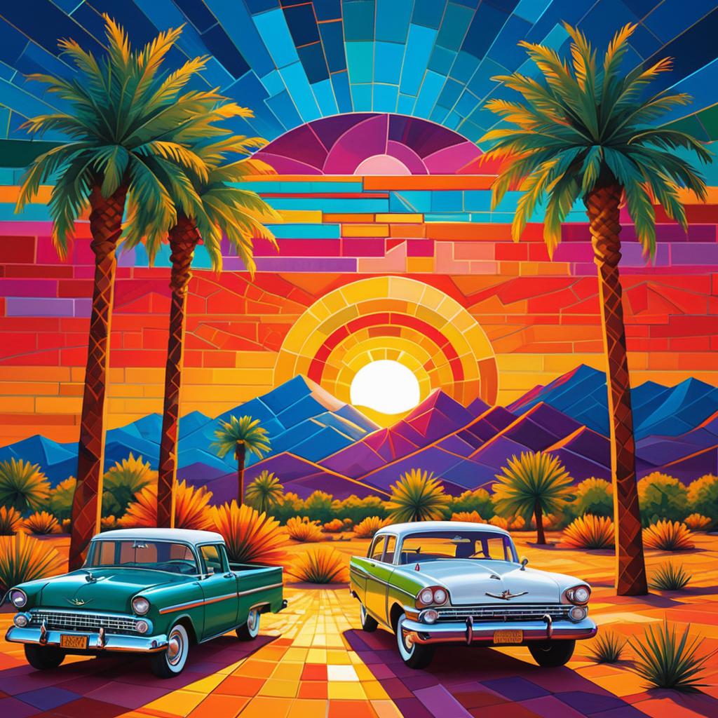 Vibrant Summer Fiesta Mural Art