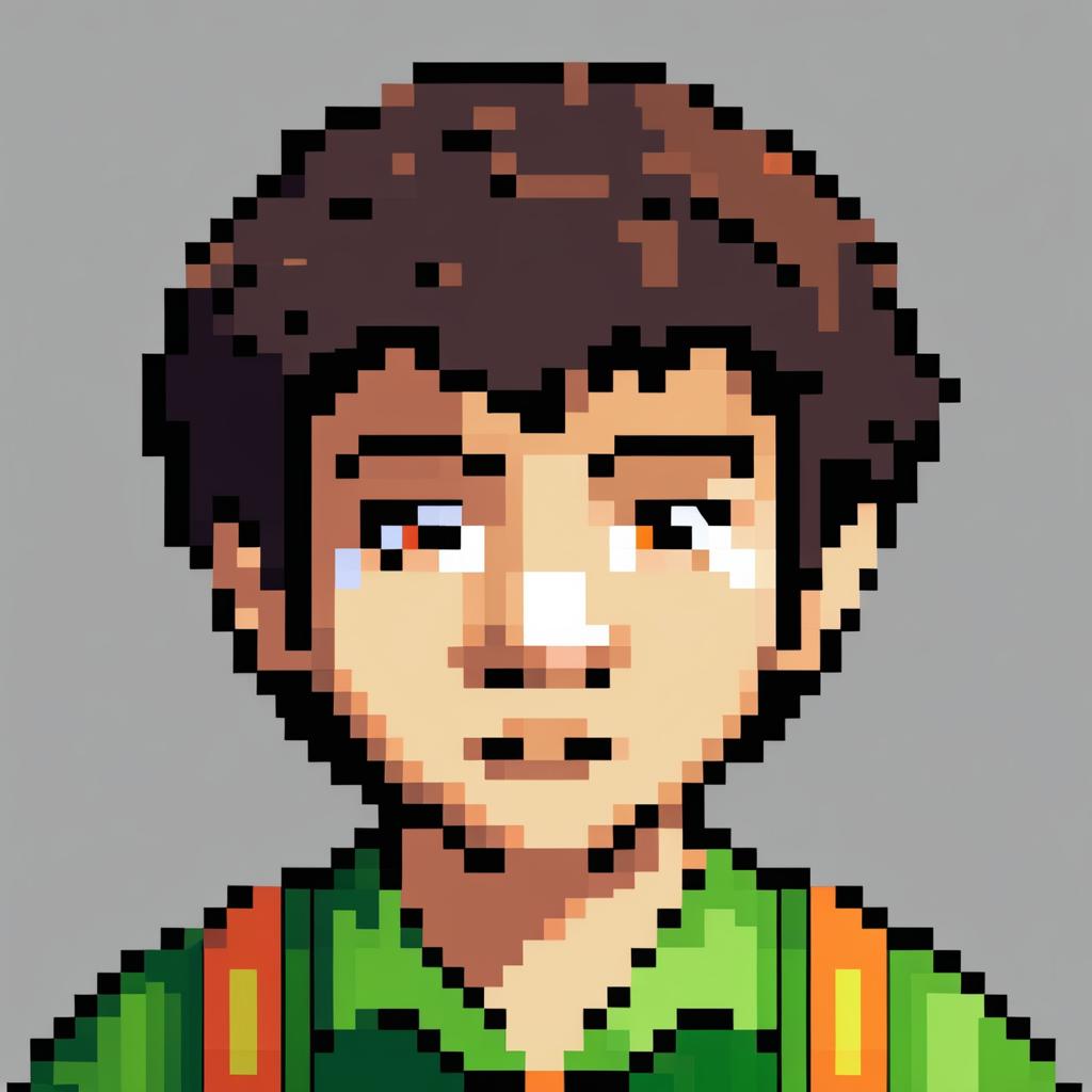 Pixel Art NPC Portrait: Young Villager