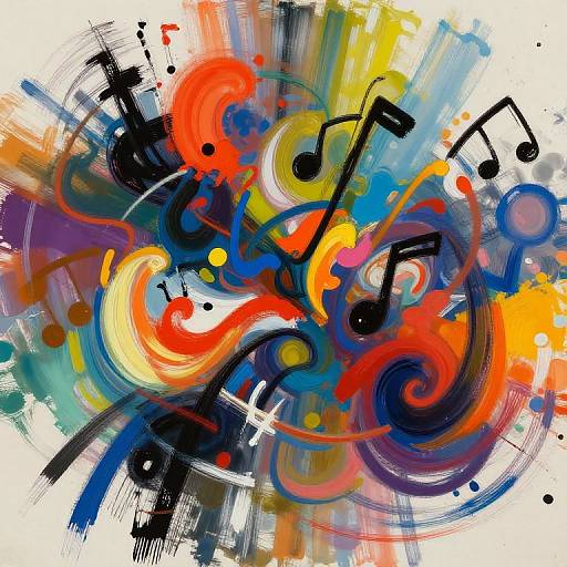 Abstract Music-Inspired Dynamic Compositions