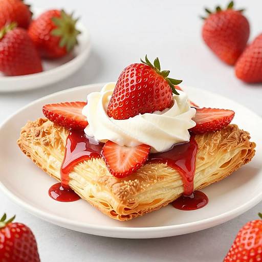 Delicious Strawberry Cream Puffs