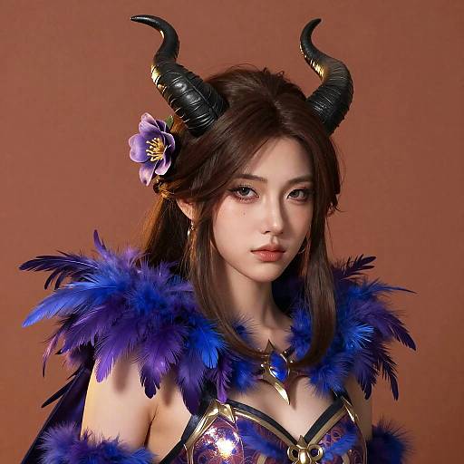 Fantasy Portrait of Horned Woman