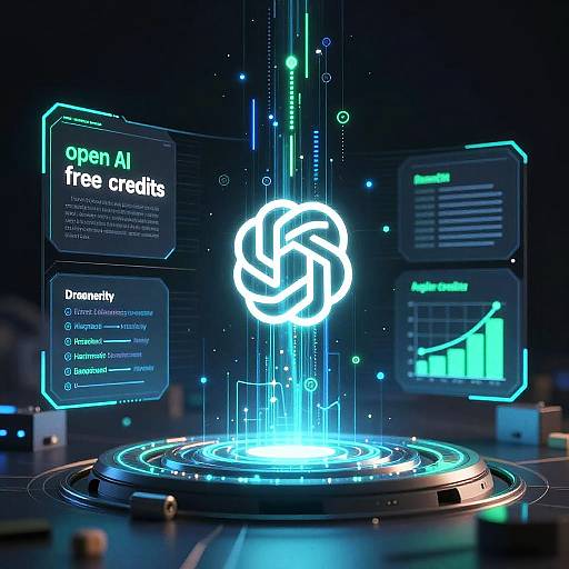 Futuristic AI Token Dashboard