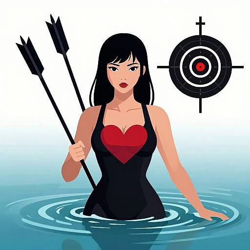 Warrior Heart Gun Target Logo