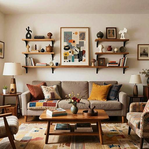 Eclectic Bricolage Living Room Design