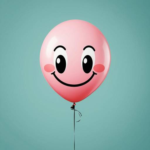 Pink Happy Face Balloon