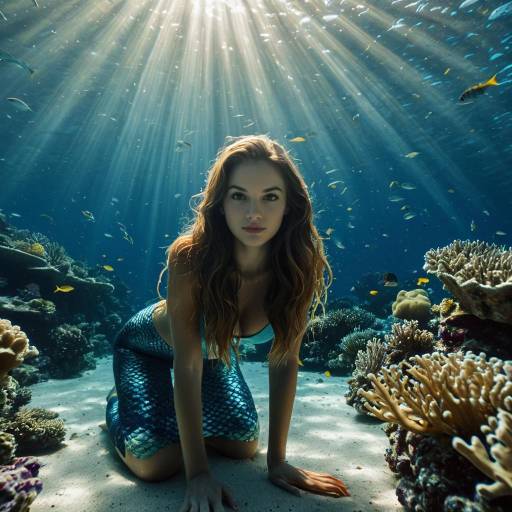 Hyper-Realistic Mermaid Underwater Photography