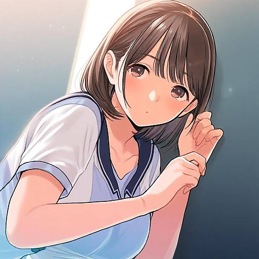 Illustration of Anegasaki nene, love plus in the style of Bowwow (hamju94)