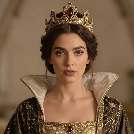 Regal Queen Esther Close-Up Portrait