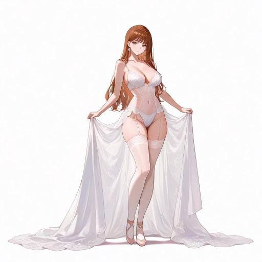 Elegant Pose of a Tall Woman Elegant Pose of a Tall Woman
