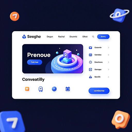 Futuristic Modern Website Homepage Design