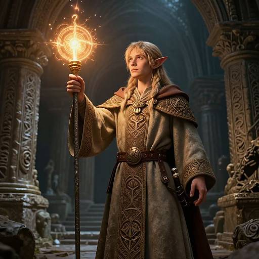 Brave Halfling Cleric Healing Spell