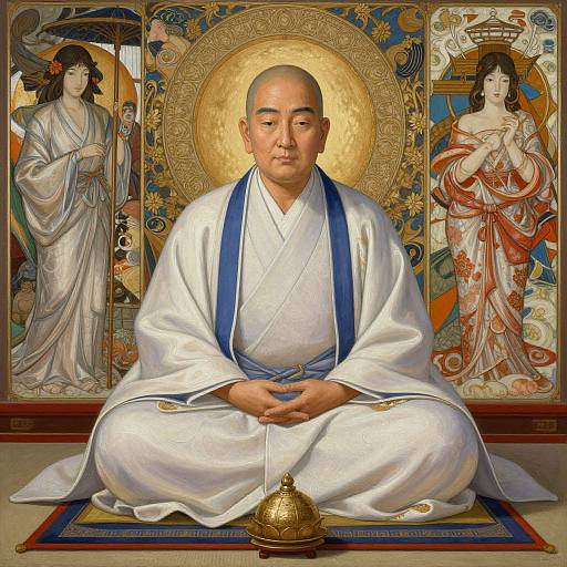 Realistic Painting of Kobo Daishi