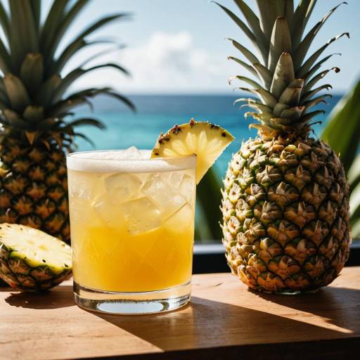 Pineapple Whiskey Sour Cocktail