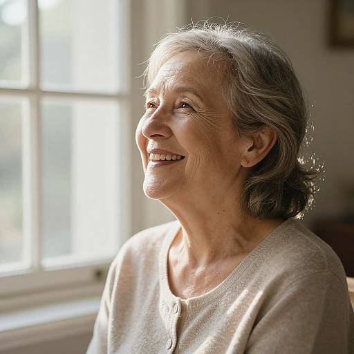 Radiant Serenity in Elderly Smile