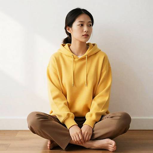 Minimalist Portrait of Asian Woman