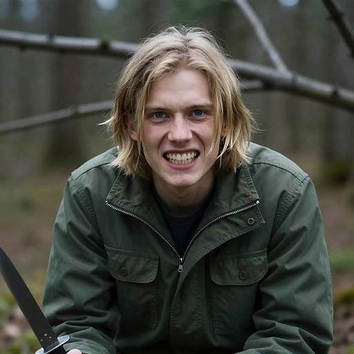 Portrait of a Young Man in Nature