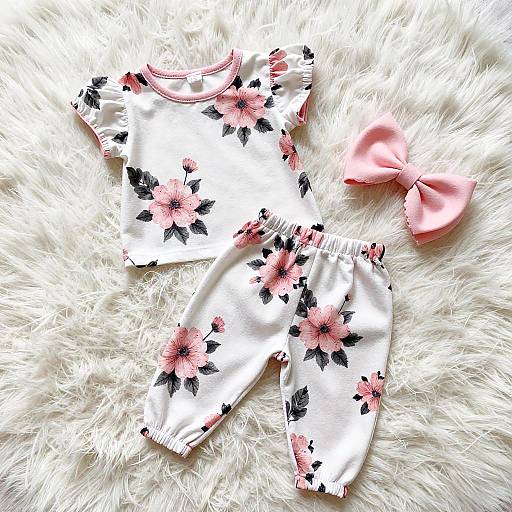 Adorable Pastel Baby Outfit Photo