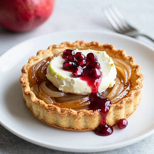 Caramelized Onion Apple Brie Tart