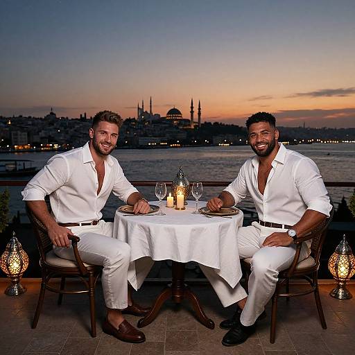 Romantic Sunset Dinner Over Bosphorus