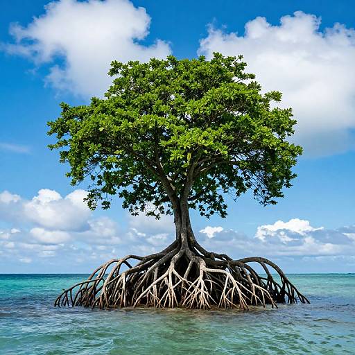 Resilient Tree on Tranquil Island