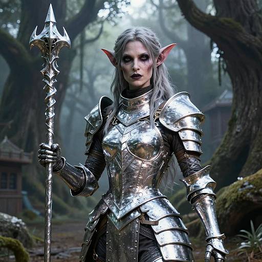 Cyberpunk Kobold Warrior in Giant Tree