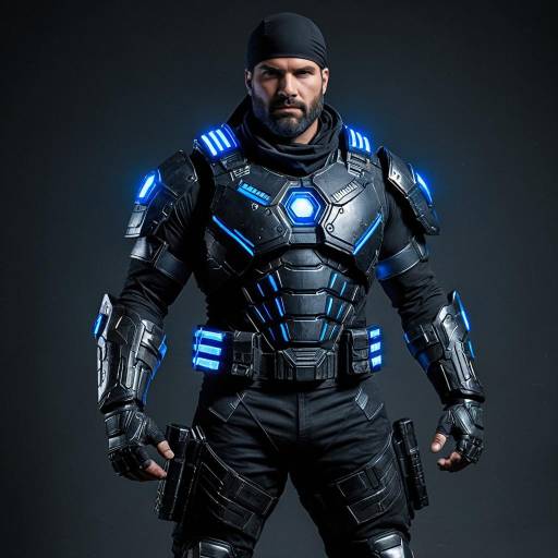 Epic Marcus Fenix Sci-Fi Cosplay Outfit