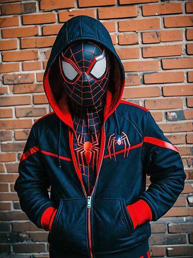 Realistic Miles Morales Cosplay Photo