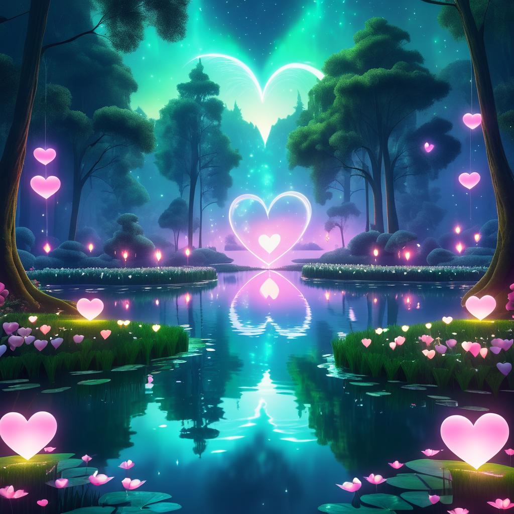 Giant Heart Lake: A Surreal Love Scene