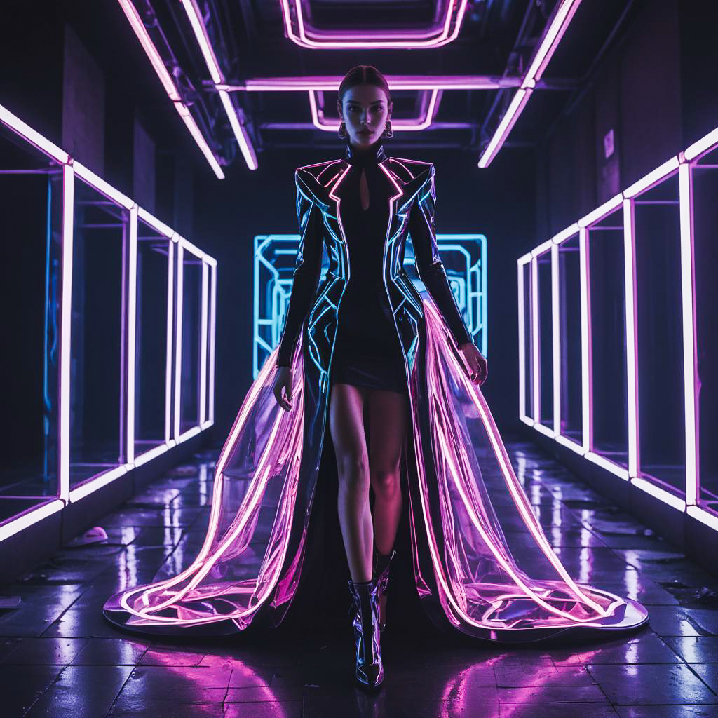 High-Energy Fashion Editorial with Neon Style