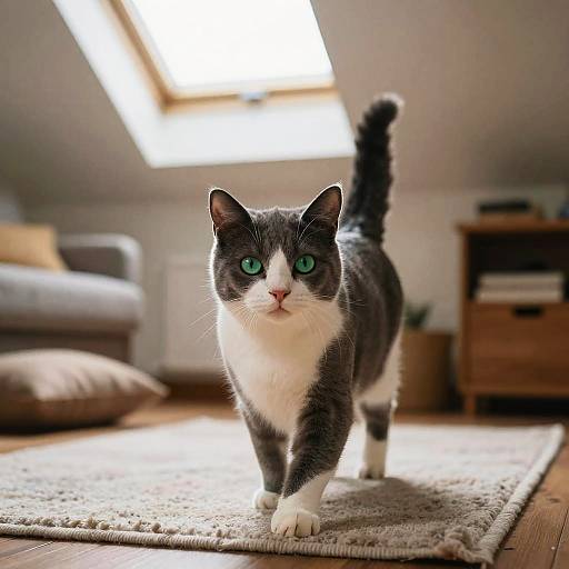 Emerald-Eyed Harlequin Forester Cat