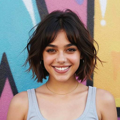 Jenna Ortega Short Trendy Haircut Portrait