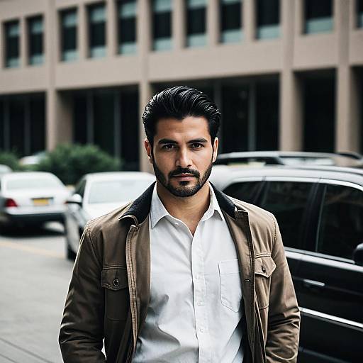 Realistic Business Casual Male Portrait