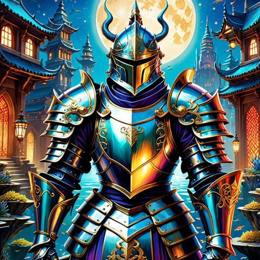 Mythical Knight in Underwater Fantasy