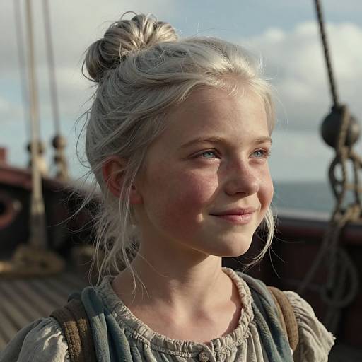 Hyper-Realistic Portrait of Resilient Girl