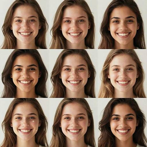 AI-Generated Diverse Smiling Faces